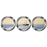 VWAQ Cruise Ship Silver Window Porthole Peel & Stick Wall Decals - SPW6 - VWAQ Vinyl Wall Art Quotes and Prints