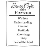 VWAQ Seven Gifts of the Holy Spirit Religious Vinyl Wall Decal - VWAQ Vinyl Wall Art Quotes and Prints