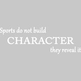 Sports Do Not Build Character They Reveal It Basketball John Wooden Wall Decal VWAQ - V2