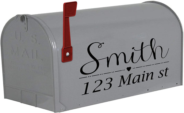 Personalized Mailbox Name Sticker Custom Mailbox Address Decals VWAQ
