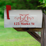 Mailbox Custom Monogram Sticker Mailbox Lettering VWAQ - TTC6