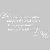 The Best and Most Beautiful Things Vinyl Wall art Decal VWAQ