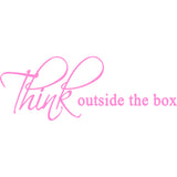 Think Outside the Box Vinyl Wall art Decal VWAQ