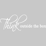 Think Outside the Box Vinyl Wall art Decal VWAQ