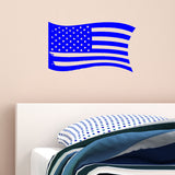 VWAQ Distressed American Flag Vinyl Decal Color Choice US Flag Vinyl Sticker - VWAQ Vinyl Wall Art Quotes and Prints