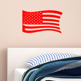 VWAQ Distressed American Flag Vinyl Decal Color Choice US Flag Vinyl Sticker - VWAQ Vinyl Wall Art Quotes and Prints