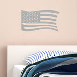 VWAQ Distressed American Flag Vinyl Decal Color Choice US Flag Vinyl Sticker - VWAQ Vinyl Wall Art Quotes and Prints