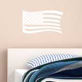 VWAQ Distressed American Flag Vinyl Decal Color Choice US Flag Vinyl Sticker - VWAQ Vinyl Wall Art Quotes and Prints