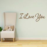 VWAQ I Love You Vinyl Wall Decal - VWAQ Vinyl Wall Art Quotes and Prints