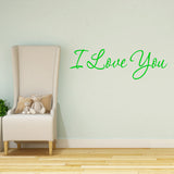 VWAQ I Love You Vinyl Wall Decal - VWAQ Vinyl Wall Art Quotes and Prints