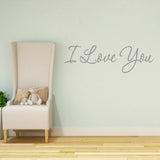 VWAQ I Love You Vinyl Wall Decal - VWAQ Vinyl Wall Art Quotes and Prints