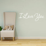 VWAQ I Love You Vinyl Wall Decal - VWAQ Vinyl Wall Art Quotes and Prints