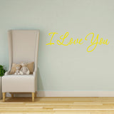 VWAQ I Love You Vinyl Wall Decal - VWAQ Vinyl Wall Art Quotes and Prints