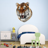 VWAQ Tiger Head Peel and Stick Vinyl Wall Decal - G504