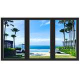 VWAQ - Tropical Beach Vacation Wall Decal 3D Ocean Window View Sticker - OW09 - VWAQ Vinyl Wall Art Quotes and Prints