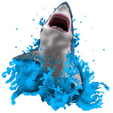 VWAQ Breaching Great White Shark Wall Decal Kids Room Stickers - NA08 - VWAQ Vinyl Wall Art Quotes and Prints