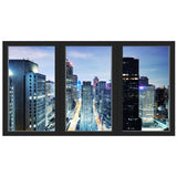 VWAQ - Office Window Decal City Skyline Wall Sticker Removable Reusable Peel and Stick Mural - OW01 - VWAQ Vinyl Wall Art Quotes and Prints