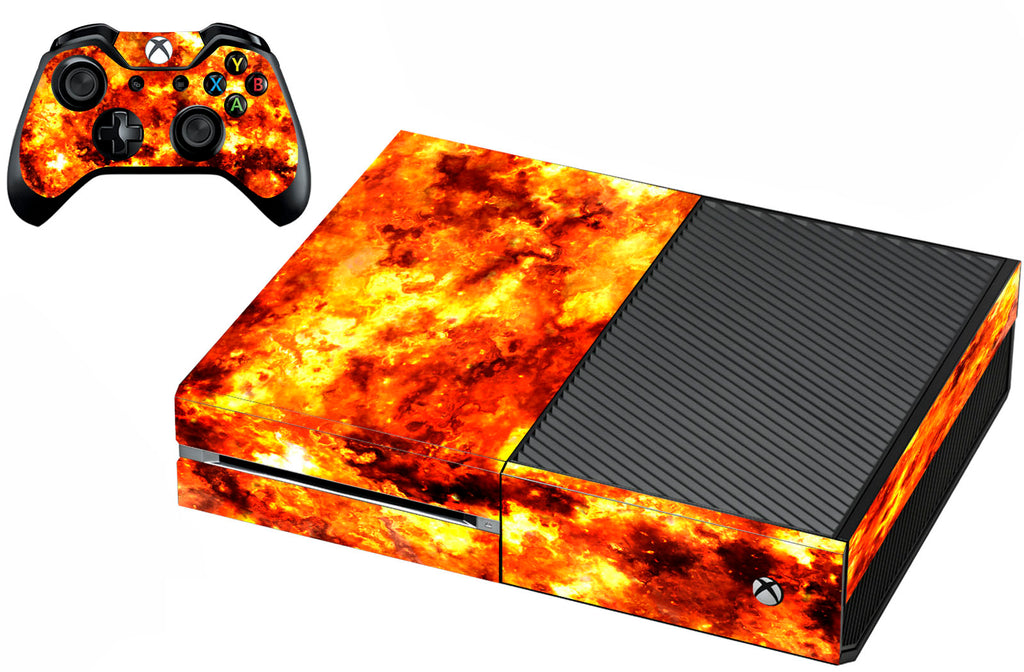 VWAQ Flame Skin Decal Covers Designed to Fit Xbox One Console And