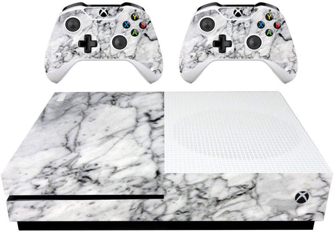 VWAQ Xbox 1 S Decal Xbox One Slim White Marble Skin Cover Wrap - XSGC7 - VWAQ Vinyl Wall Art Quotes and Prints
