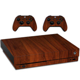 VWAQ Xbox One X Vinyl Skin Wood For Console And Controllers - XXGC4
