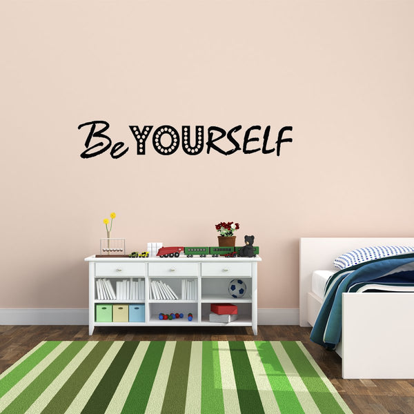 VWAQ Be Yourself Inspirational Wall Quotes Decal - VWAQ Vinyl Wall Art Quotes and Prints