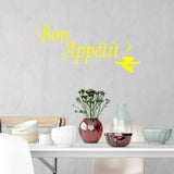 VWAQ Bon AppÃ©tit Wall Quotes Decal Cooking Quotes - VWAQ Vinyl Wall Art Quotes and Prints