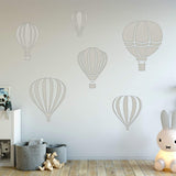 Hot Air Balloon Decals for Walls - Pack of 6 Vinyl Stickers VWAQ - Nursery Decor