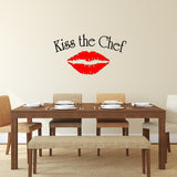 VWAQ Kiss the Chef Vinyl Wall Art Decal - VWAQ Vinyl Wall Art Quotes and Prints