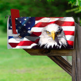 4th of July Mailbox Covers Magnetic - American Flag Eagle USA Patriotic Mailbox Decorative VWAQ - MBM22