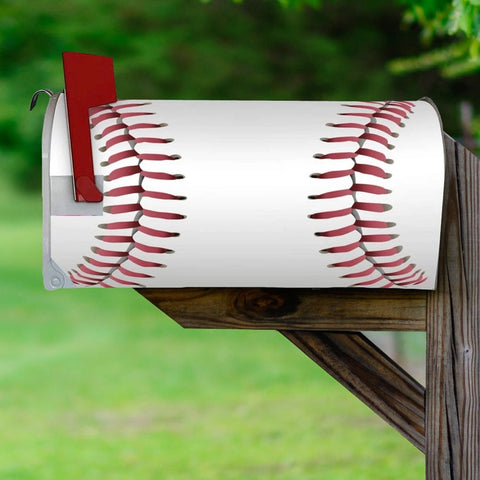 Baseball Mailbox Covers Magnetic Sports Mailwraps Decorative Art VWAQ - MBM29
