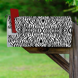 Black and White Zebra Print Mailbox Cover Magnetic Decor VWAQ - MBM32