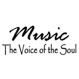 VWAQ Music Is The Voice of the Soul Vinyl Wall Decal - VWAQ Vinyl Wall Art Quotes and Prints