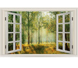 VWAQ Landscape Wall Decals Window - Nature Scene Vinyl Mural For Wall - NWT4 no background
