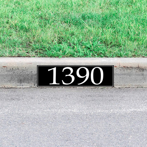 Curb Address Sticker Custom Curbside Street Number Decal Decor VWAQ - PCCD21