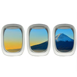 VWAQ Plane Window Clings Mt. Fuji Wall Art Airplane Wall Stickers Aviation Decal - PPW21 - VWAQ Vinyl Wall Art Quotes and Prints