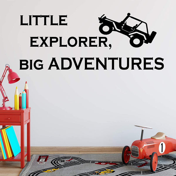 Little Explorer, Big Adventures Kids Bedroom Wall Quotes Decal VWAQ