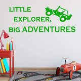 Little Explorer, Big Adventures Kids Bedroom Wall Quotes Decal VWAQ