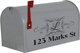 Monogram Sticker Mailbox Lettering