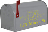 Gold Personalized Mailbox Address Decals