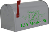 Monogram Sticker Mailbox Lettering