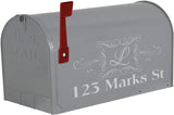 Monogram Sticker Mailbox