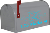 Skyblue Personalized Mailbox Address Decals
